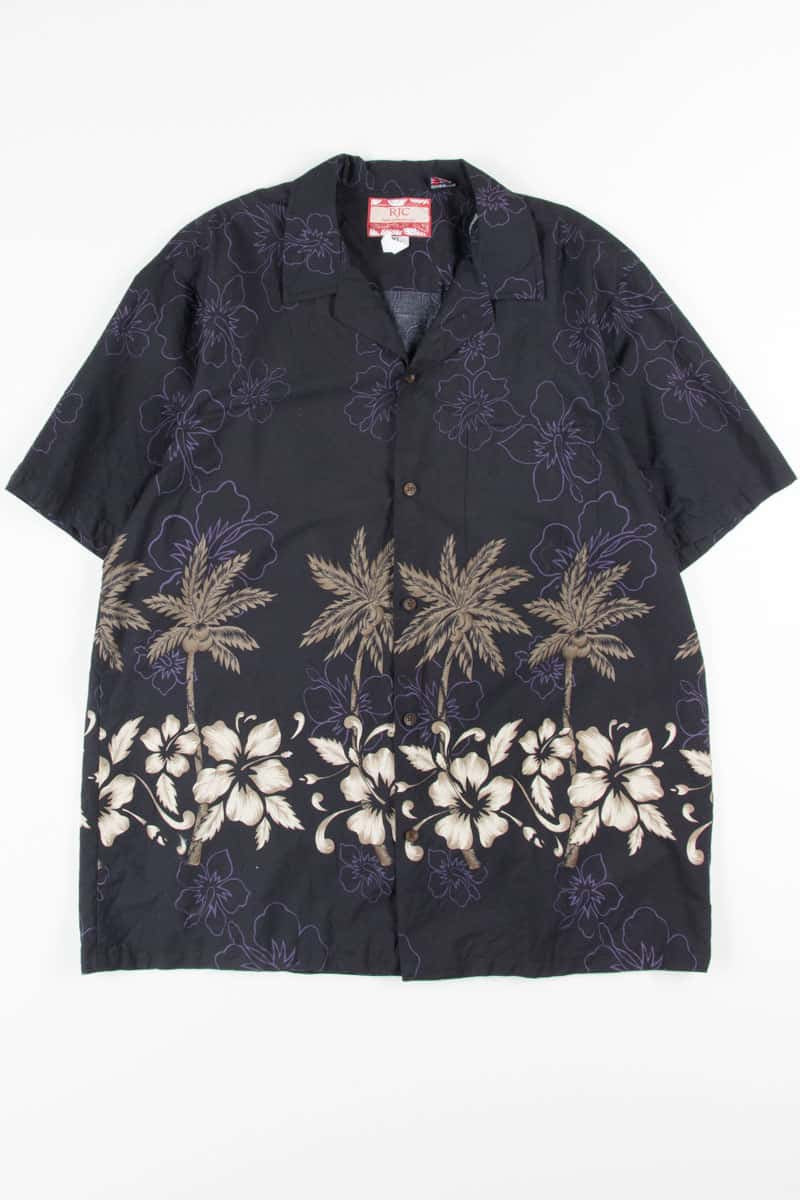 Black Two Tone Vintage Hawaiian