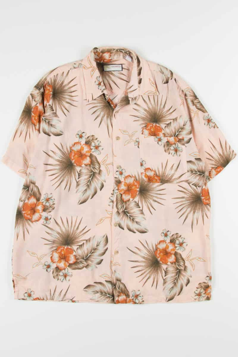 Pink Hibiscus Vintage Hawaiian
