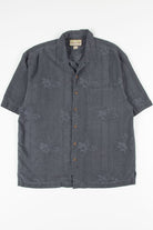 Charcoal Floral Vintage Hawaiian