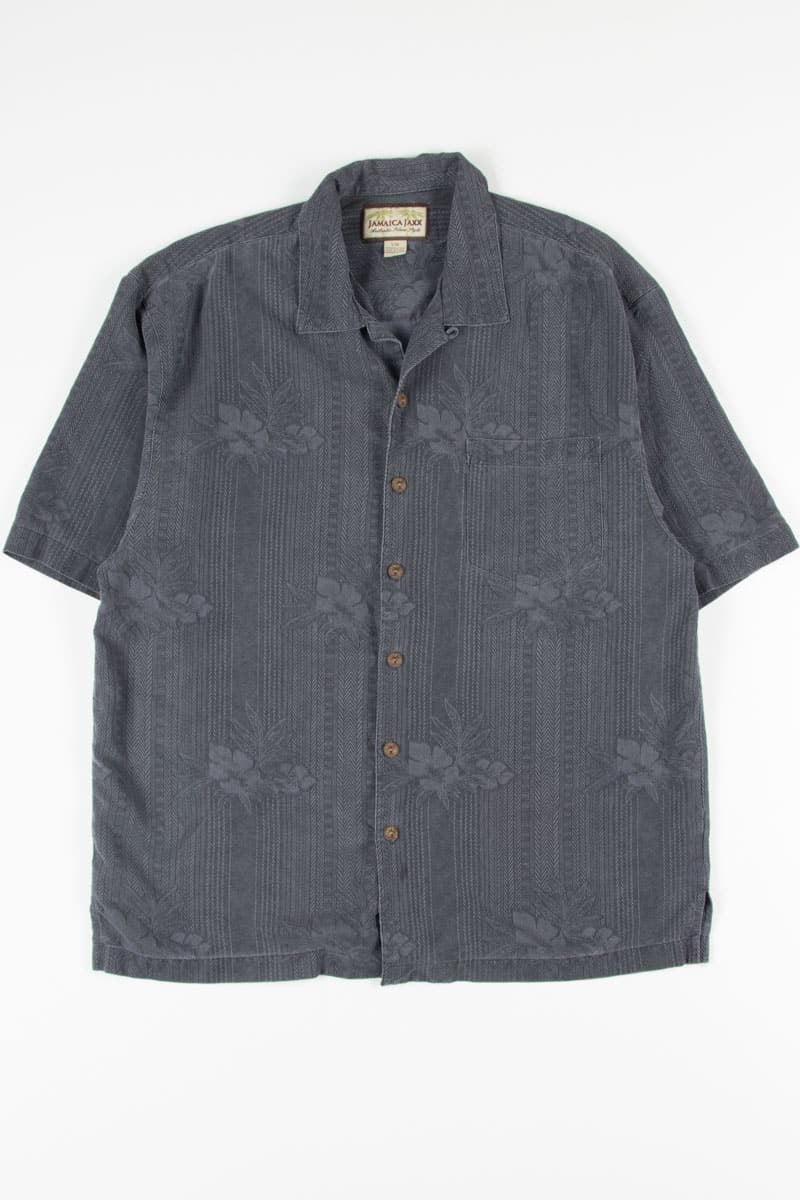Charcoal Floral Vintage Hawaiian