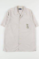 Embroidered Palm Tree Vintage Hawaiian