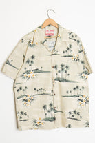 Tan Island Vintage Hawaiian Shirt