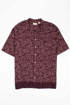 Vintage Marroon Printed Hawaiian hirt