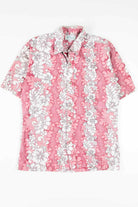 Retro Red Hibiscus Vintage Hawaiian Shirt