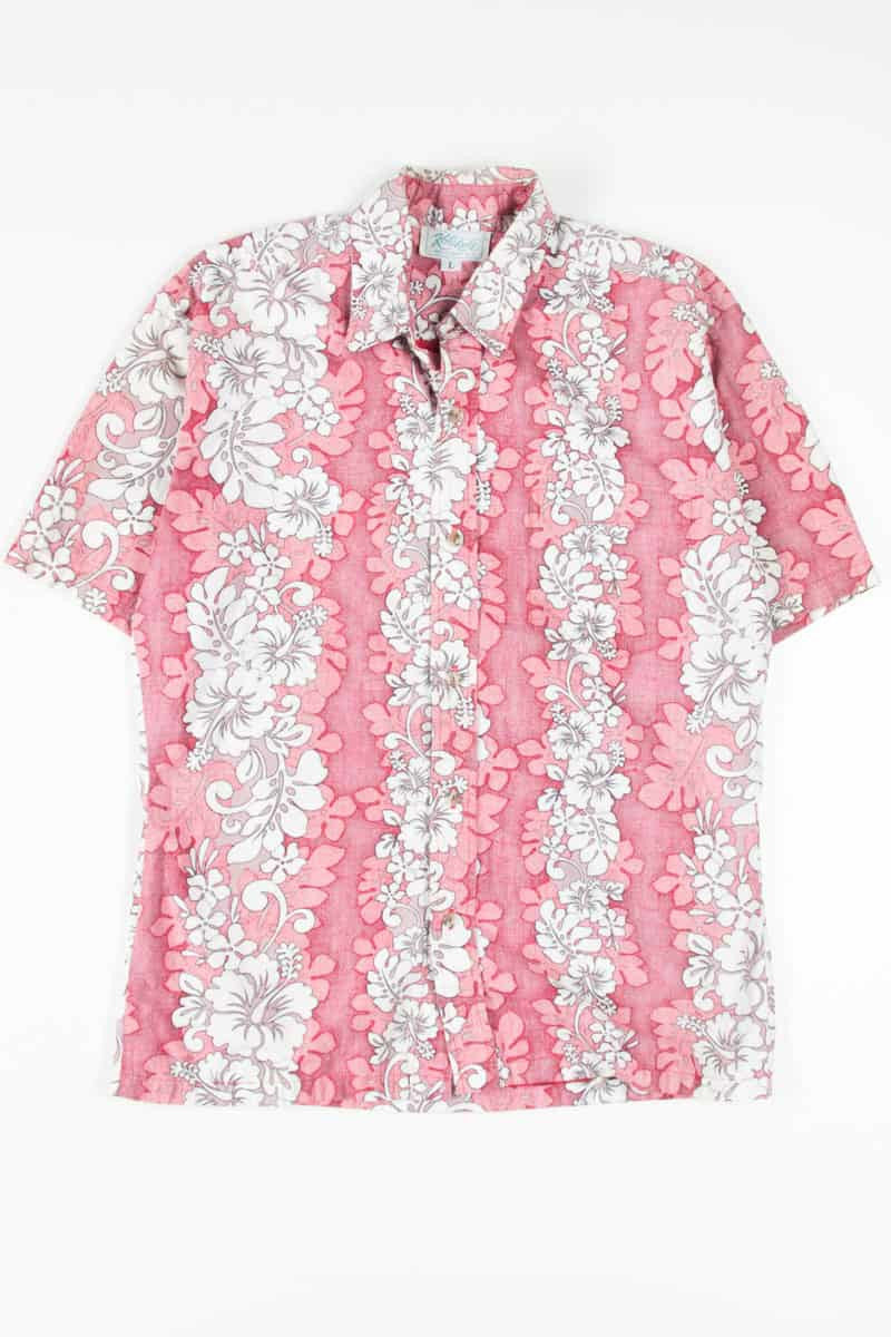 Retro Red Hibiscus Vintage Hawaiian Shirt