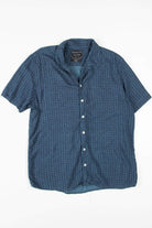 Blue Thatched Hawaiian Shirt