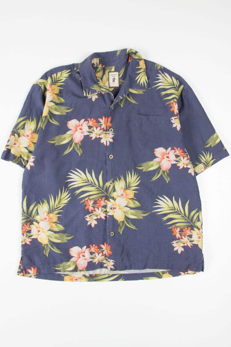 Orchid Floral Printed Hawaiian Shirt