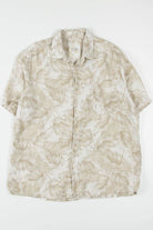 Tan Palm Leaves Hawaiian Shirt