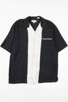 Black Bowling Style Hawaiian Shirt