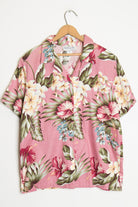 Pink Floral Vintage Hawaiian Shirt