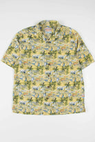 Yellow Beach Life Silk Hawaiian Shirt