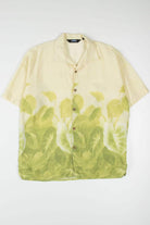 Large Watercolor Leaf Hawaiian Shirt