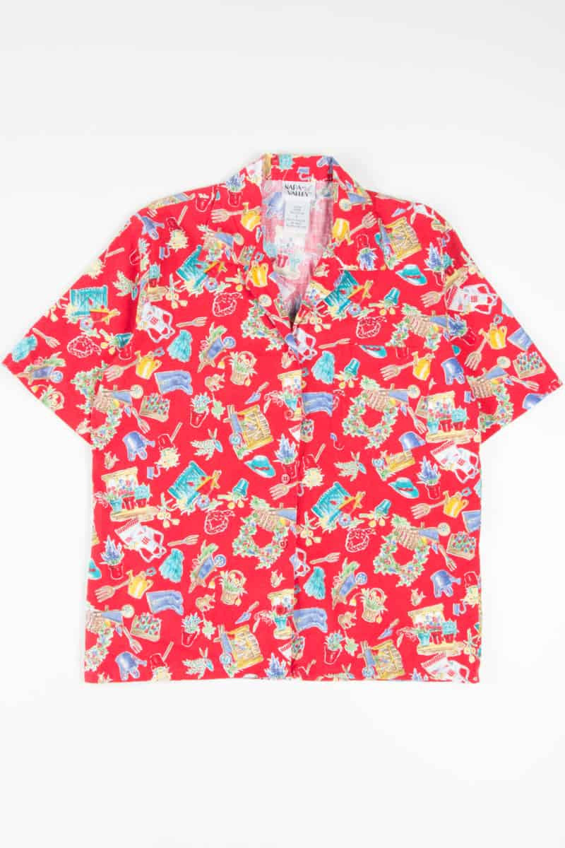 Vintage Gardening Hawaiian Shirt