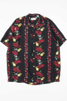 Black & Red Pineapple Hawaiian Shirt