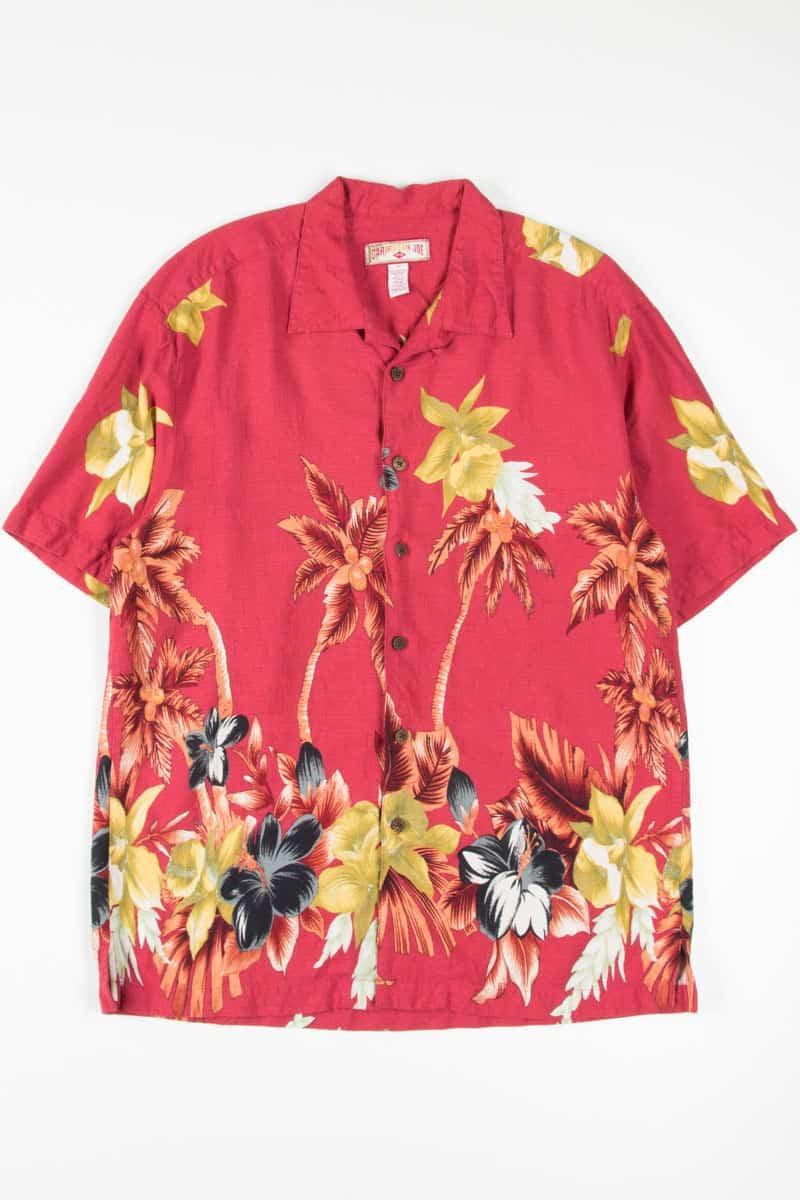 Red Palm Trees Hawaiian Shirt