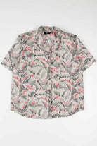 Beige Leaves Hawaiian Shirt