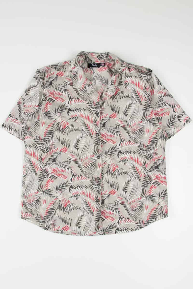 Beige Leaves Hawaiian Shirt