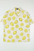 Sliced Limes Silk Hawaiian Shirt