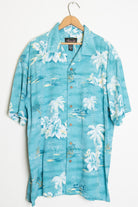 Teal Island Vintage Hawaiian Shirt