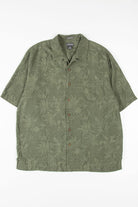 Dark Olive Bird Of Paradise Hawaiian Shirt