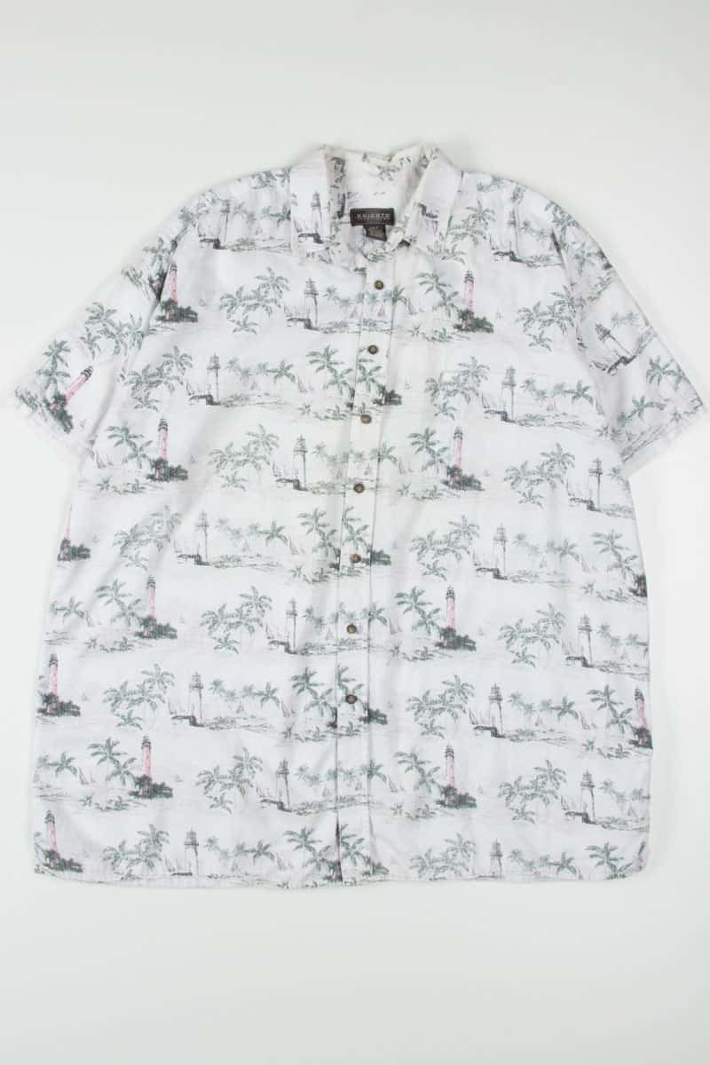 Sketched Lighthouse Hawaiian Shirt
