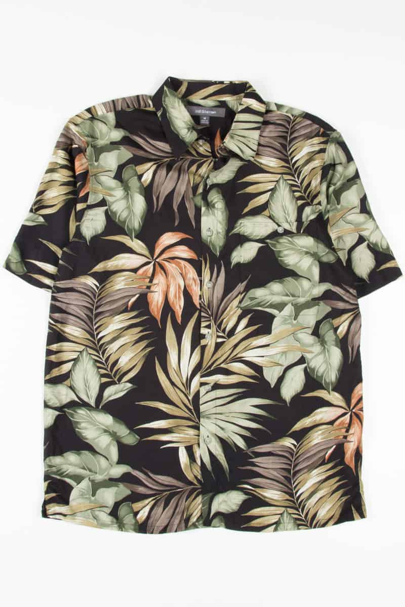 Black Leaves Hawaiian Shirt