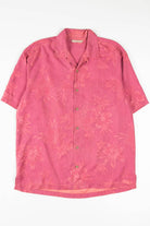 Magenta Floral Tommy Bahama Hawaiian Shirt