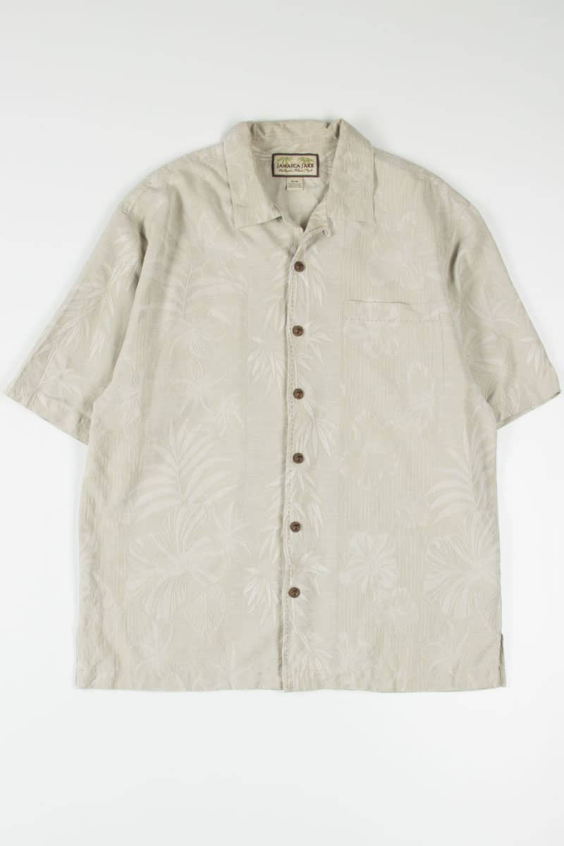 Tan Foliage Hawaiian Shirt