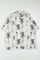 Bamboo & Foliage Sketch Hawaiian Shirt
