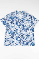 Blue Floral Hawaiian Shirt 1