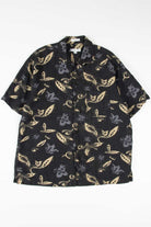 Black Leaves Hawaiian Shirt 2