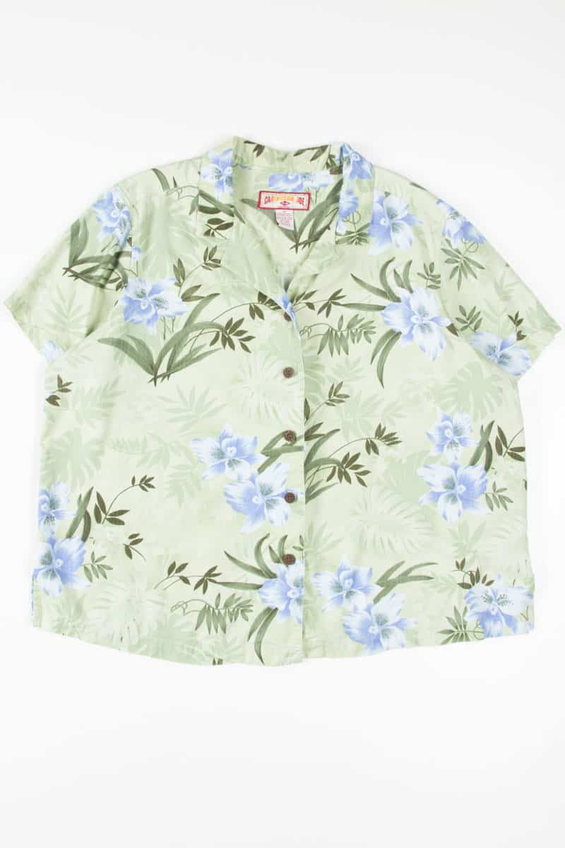Grean Floral Hawaiian Shirt