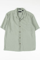 Grey Textured Hawaiian Shirt