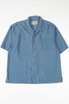 Blue Cross Patterned Hawaiian Shirt