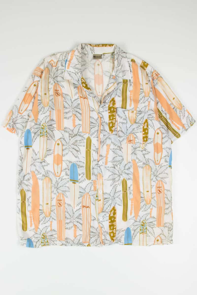 Retro Surfboard Print Hawaiian Shirt 1