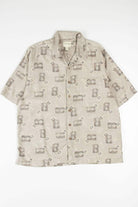 Diamond Palms Silk Hawaiian Shirt