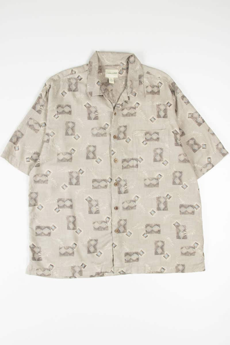 Diamond Palms Silk Hawaiian Shirt