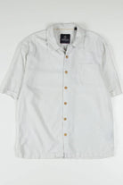 Cream Textured Pineapple Hawaiian Shirt