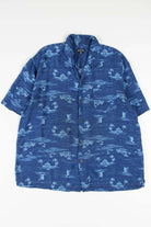 Blue Island & Sailboat Hawaiian Shirt
