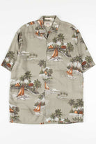 Olive Sailboat Hawaiian Shirt