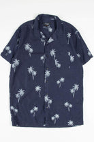 Blue Palm Tree Camp Shirt