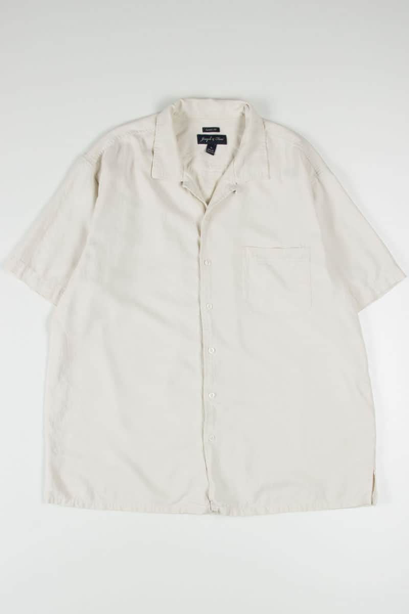 Cream Silk Hawaiian Shirt