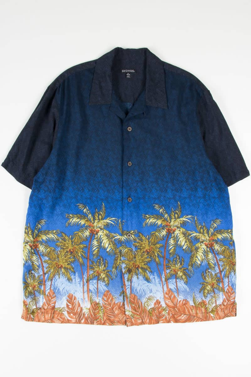Blue Hatched Sky Hawaiian Shirt