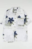 Floral Border Print Hawaiian Shirt