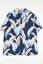 Large Blue Leaves Hawaiian Shirt