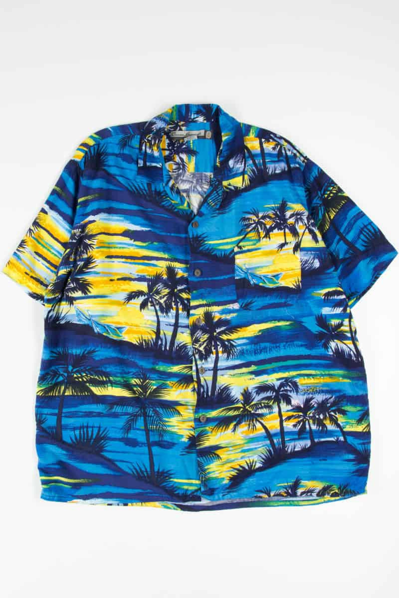 Canoe Sunset Hawaiian Shirt