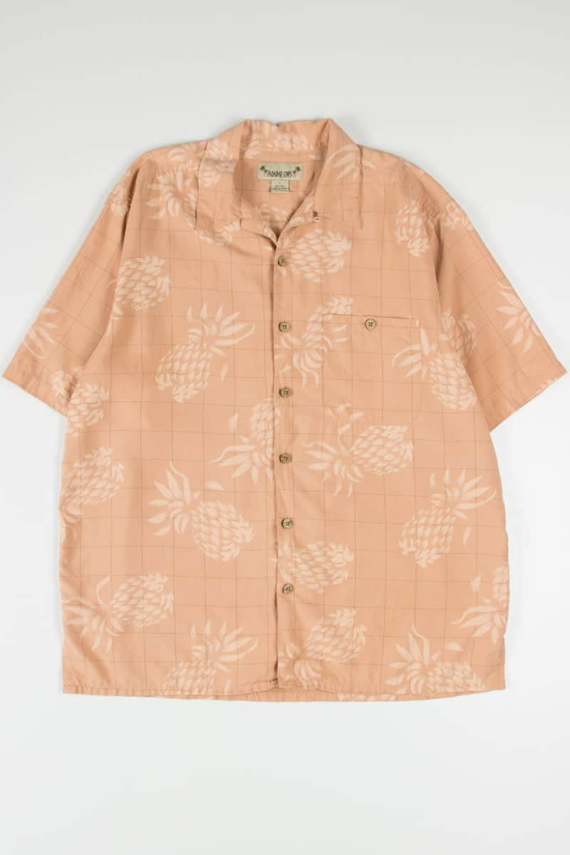 Peach Pineapple Hawaiian Shirt