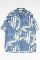 Blue Bamboo hawaiian Shirt