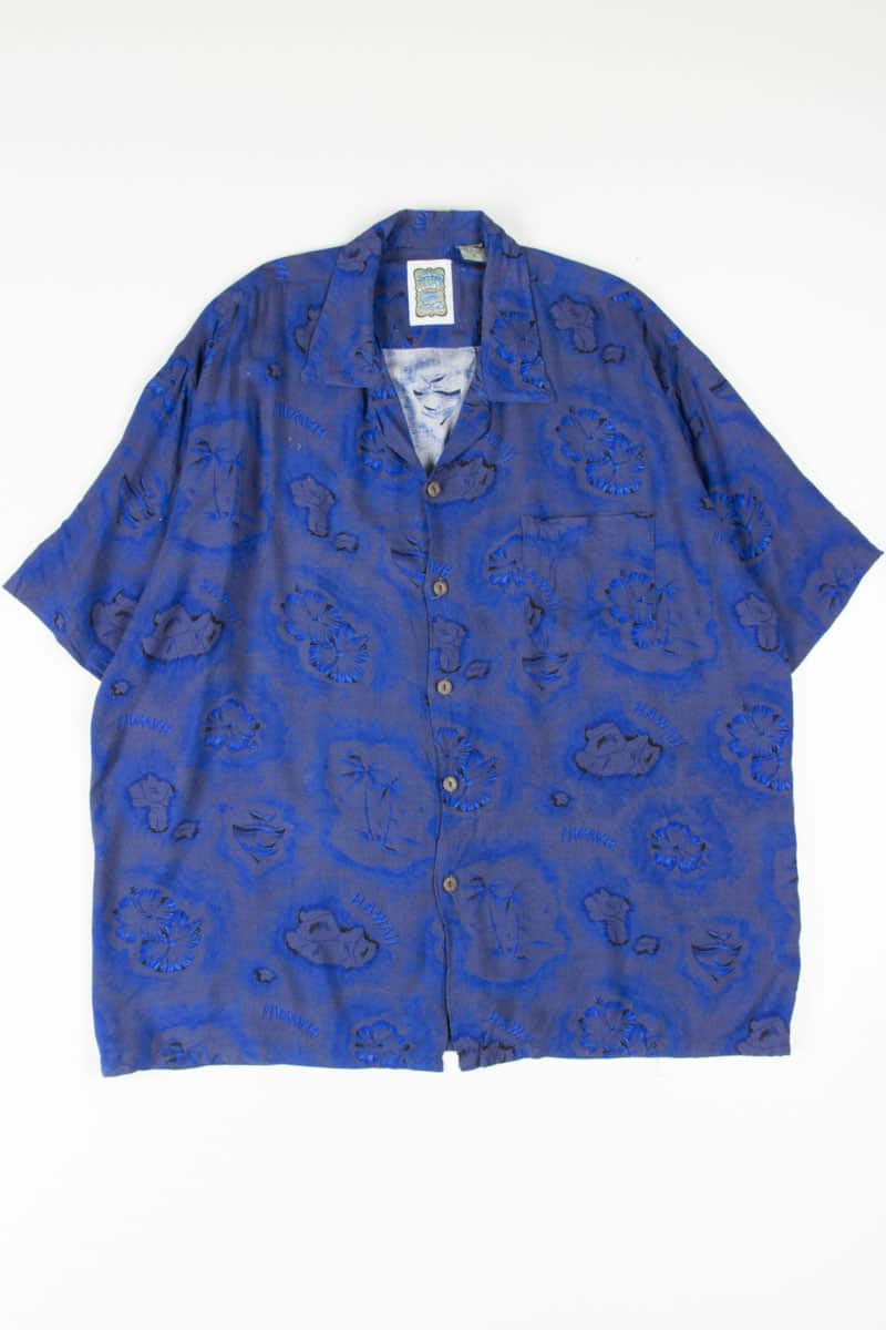Blue Hawaii Tourist Hawaiian Shirt