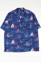 Blue Sailboat Hawaiian Shirt 2